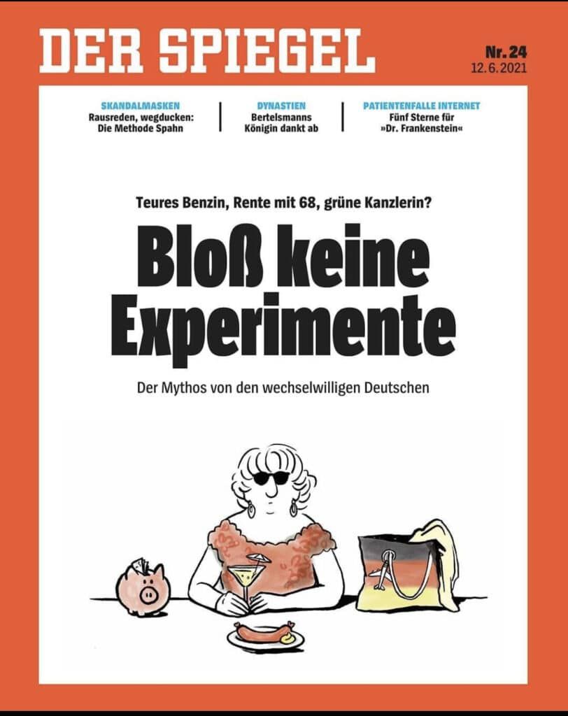 Cover illustration for the German magazine &#8220;der Spiegel - Maren Amini - Anna Goodson Illustration Agency