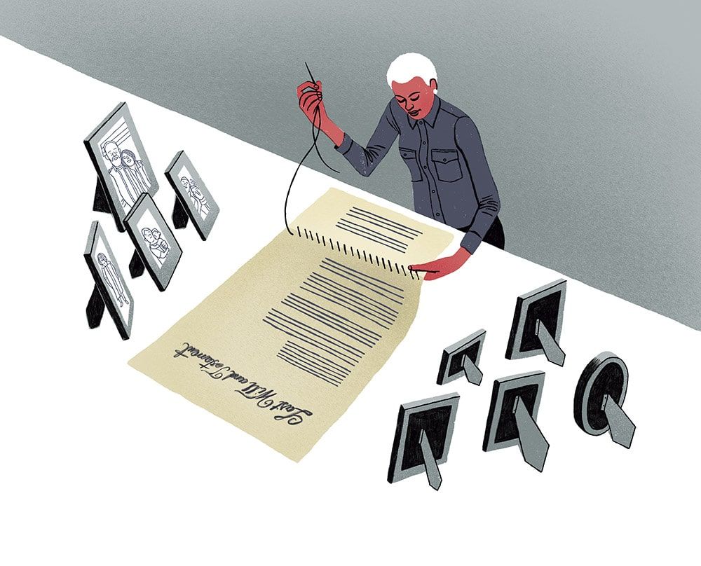 The Wall Street Journal-&#8220;When It Makes Sense to Review Your Will&#8221; - Martin Tognola - Anna Goodson Illustration Agency