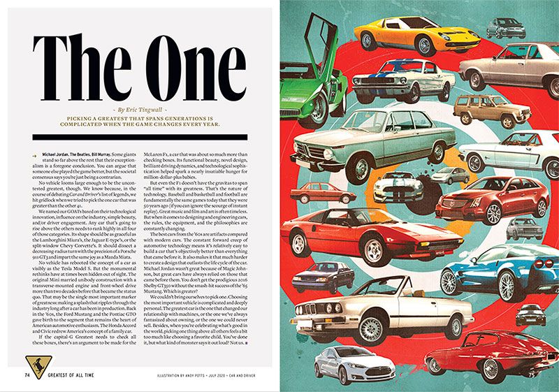 Car And Driver Magazine - Andy Potts - Anna Goodson Illustration Agency