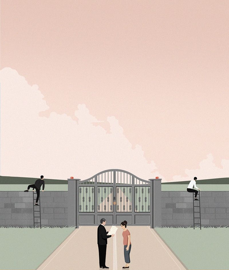 Barriers for Women in Career - Roberto Cigna - Anna Goodson Illustration Agency
