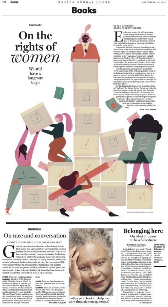 On the rights of women for The Boston Globe - Lucila Perini - Anna Goodson Illustration Agency