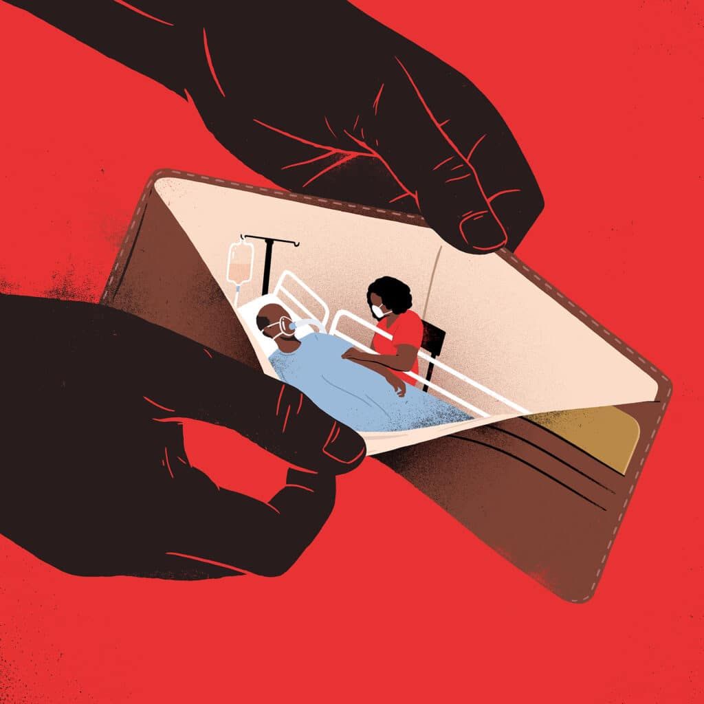 The Guardian/ Health Inequalities - Sebastien Thibault - Anna Goodson Illustration Agency