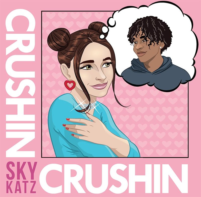 llustrated the latest cover of Rapper, Actress -Sky Katz&#8217;s latest release &#8220;Crushin&#8221; - Terry Wong - Anna Goodson Illustration Agency