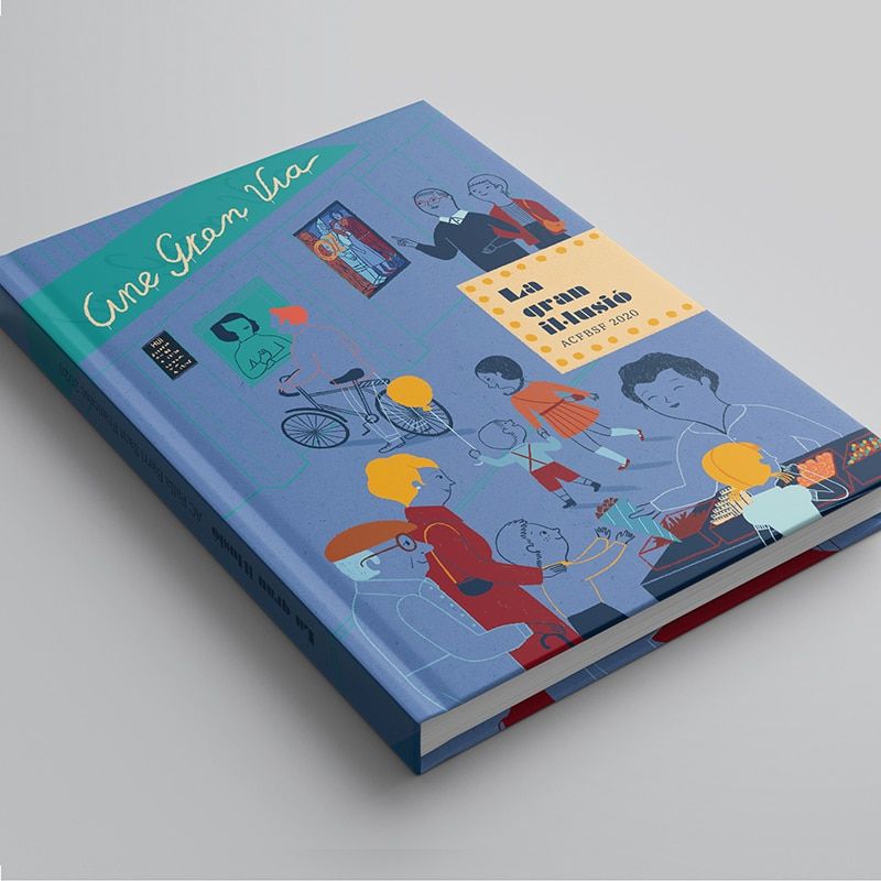 &#8220;La gran il·lusió&#8221;  Book Cover Illustration - Marta Antelo - Anna Goodson Illustration Agency