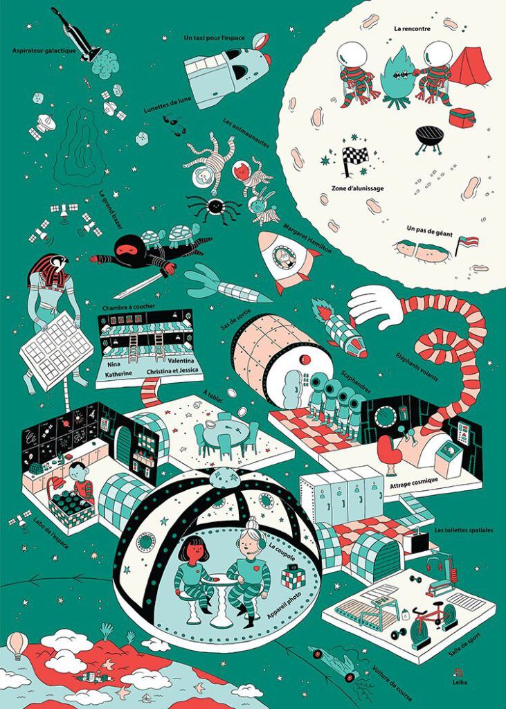 Posters interactifs pour La Puce à l&#8217;oreille - Audrey Malo - Anna Goodson Illustration Agency