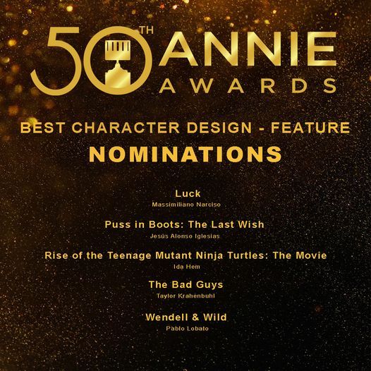 &#8220;Wendel &#038; Wild&#8221; a été nominé pour les 50e Annie Awards dans la catégorie Best Character Design - Pablo Lobato - Anna Goodson Agence d'illustration