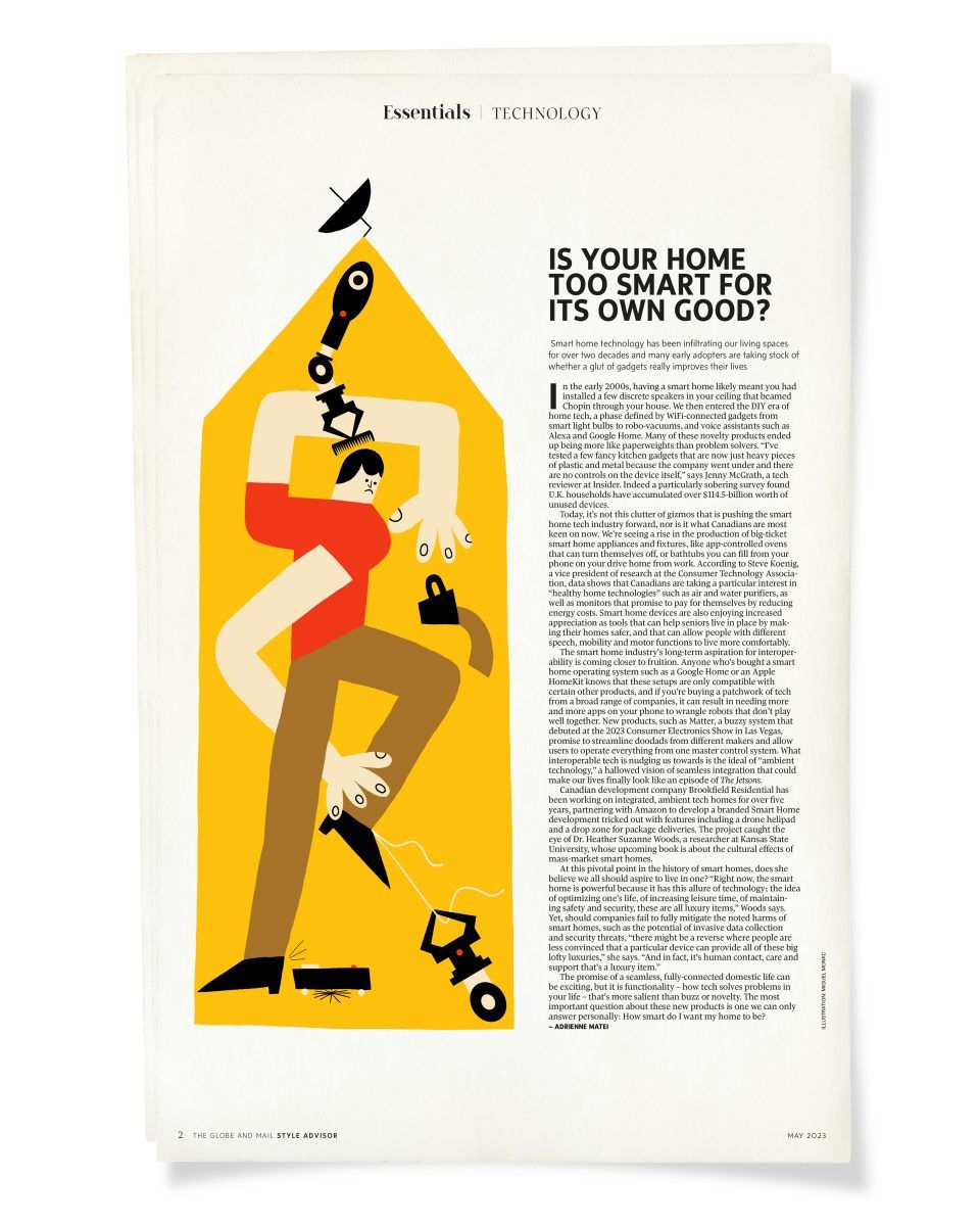 Style Advisor, The Globe and Mail / Maisons intelligentes - Miguel Monkc - Anna Goodson Agence d'illustration