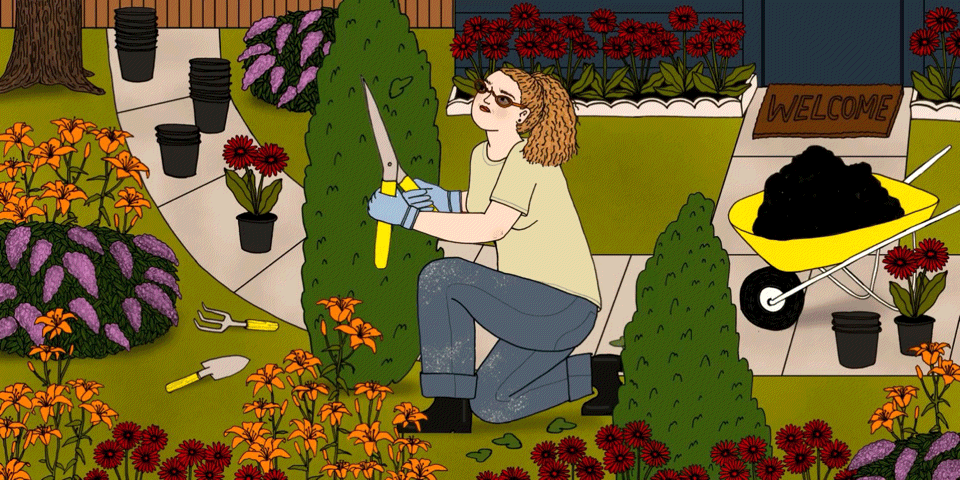 Oprah Daily / Rage Gardening &#8211; It’s a Thing - Mai Ly Degnan - Anna Goodson Illustration Agency