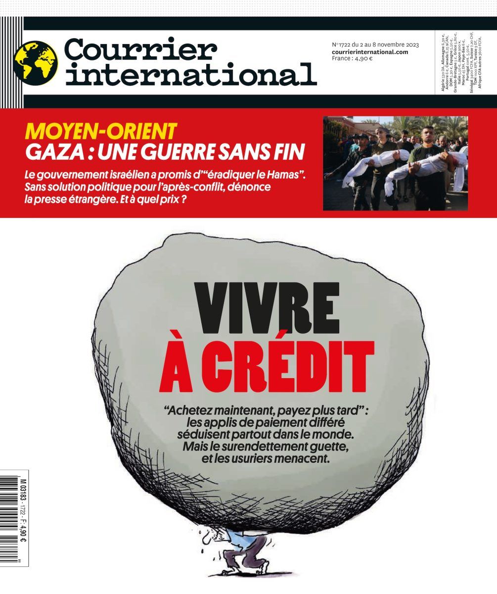 Courrier International / Living with credits - Maren Amini - Anna Goodson Illustration Agency
