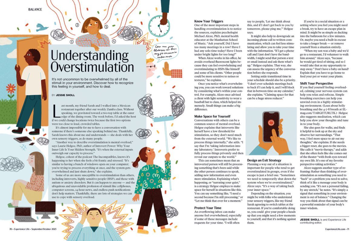 Expirience Mag / Understanding Overstimulation - Marta Antelo - Anna Goodson Illustration Agency