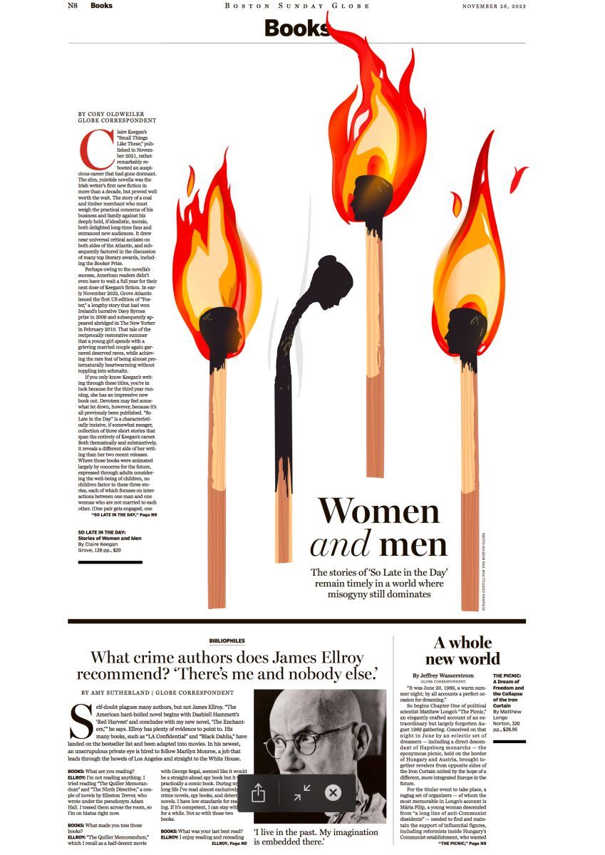 The Boston Globe / Women and men - Susanna Gentili - Anna Goodson Illustration Agency