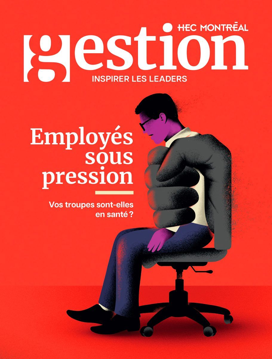 Sébastien Thibault / Gestion magazine, HEC Montréal / Health of workers - Sebastien Thibault - Anna Goodson Illustration Agency