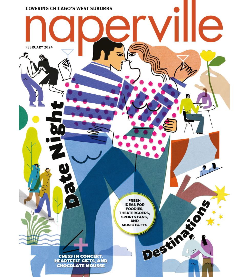 Naperville Magazine / Cover of the February issue - Stephanie Wunderlich - Anna Goodson Illustration Agency