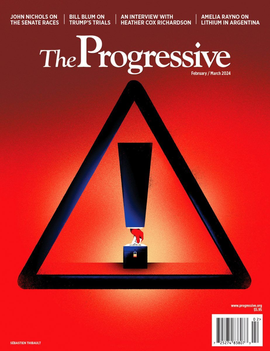 Sébastien Thibault / The Progressive / New issue cover - Sebastien Thibault - Anna Goodson Illustration Agency