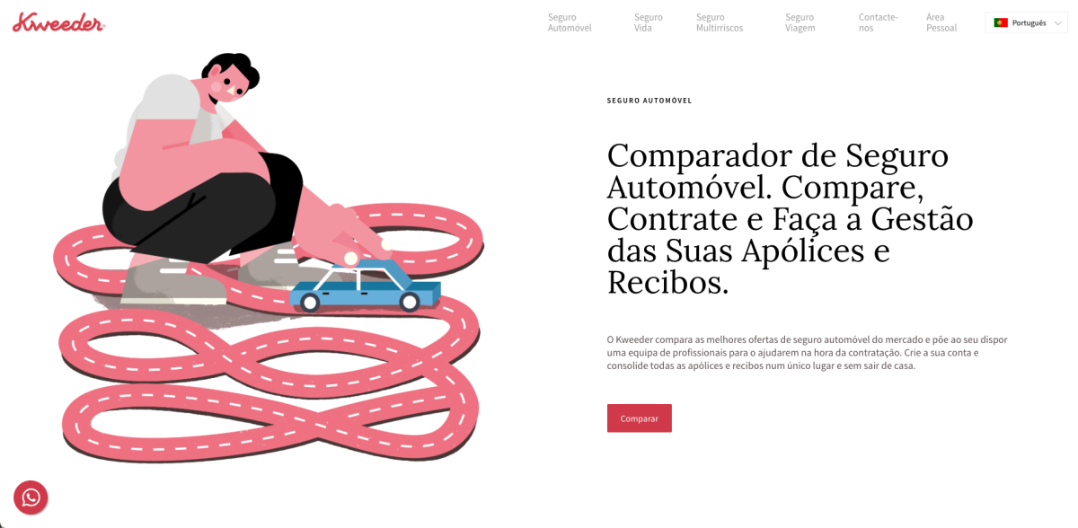 Kweeder / Des illustrations qui aident les clients à naviguer à travers les différents types d&#8217;assurance - Tiago Galo - Anna Goodson Agence d'illustration